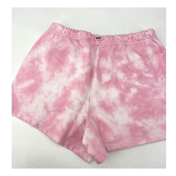 Levi's Women's Cotton Shorts / Cover up Pink Tie Dye Size Small NWT ORG $ 49 - Picture 3 of 6